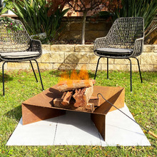 Firepit with Ash Tray with 0.11" Mild Steel